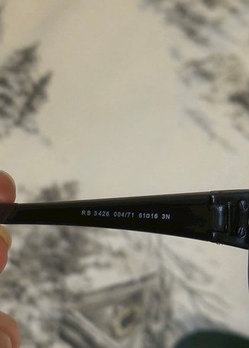 Siyah koyu yeşil camlı rayban erkek gözlüğü 3426 - Görsel 4