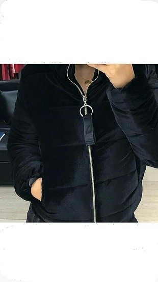 kadife bomber mont