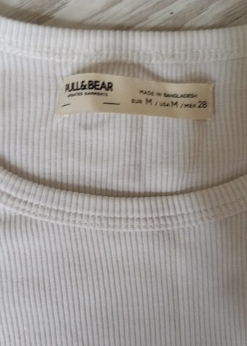 Beyaz Keten Kadın Uzun Kollu Basic Kazak crop - Görsel 3