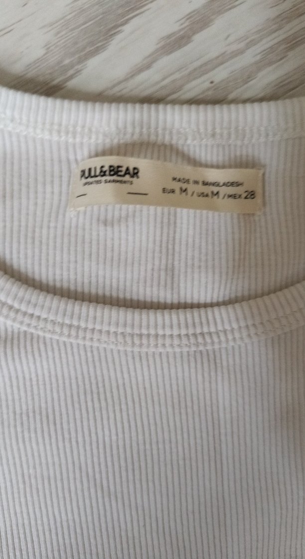 Beyaz Keten Kadın Uzun Kollu Basic Kazak crop - Görsel 3