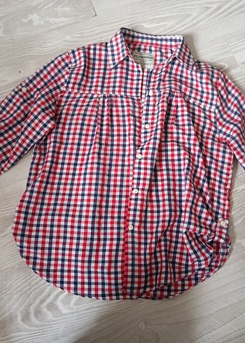 Renkli Pamuklu Düğmeli Gömlek - Görsel 2