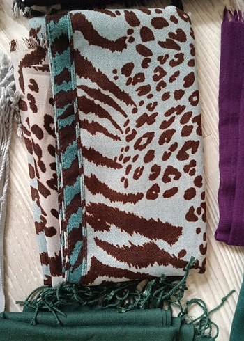 8 şal farklı desen ve renklerde - Görsel 5