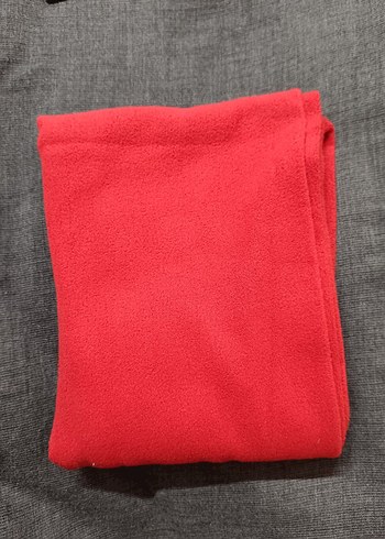 Kırmızı Kadın polar Eldiven ve atkı - Görsel 3