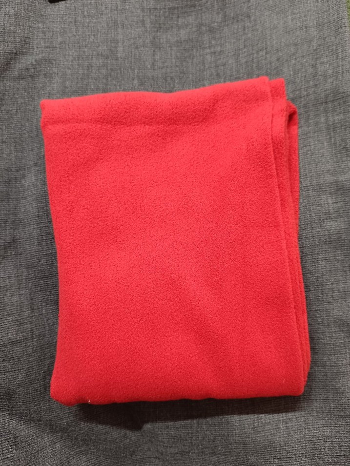 Kırmızı Kadın polar Eldiven ve atkı - Görsel 3