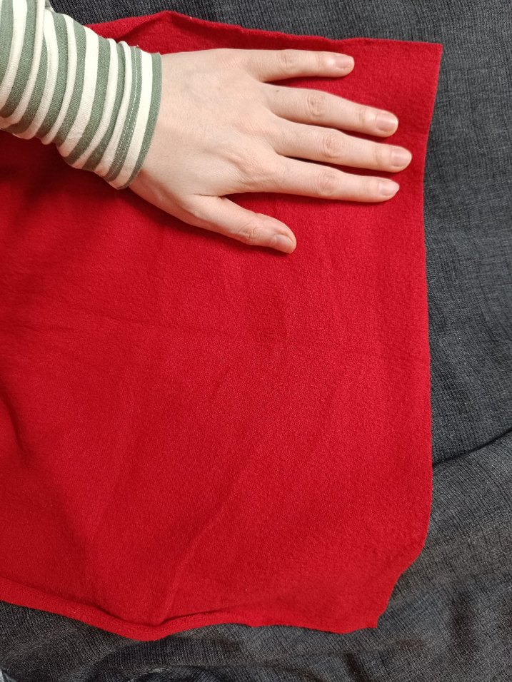 Kırmızı Kadın polar Eldiven ve atkı - Görsel 5