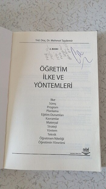 Öğretim İlke ve Yönetemleri
