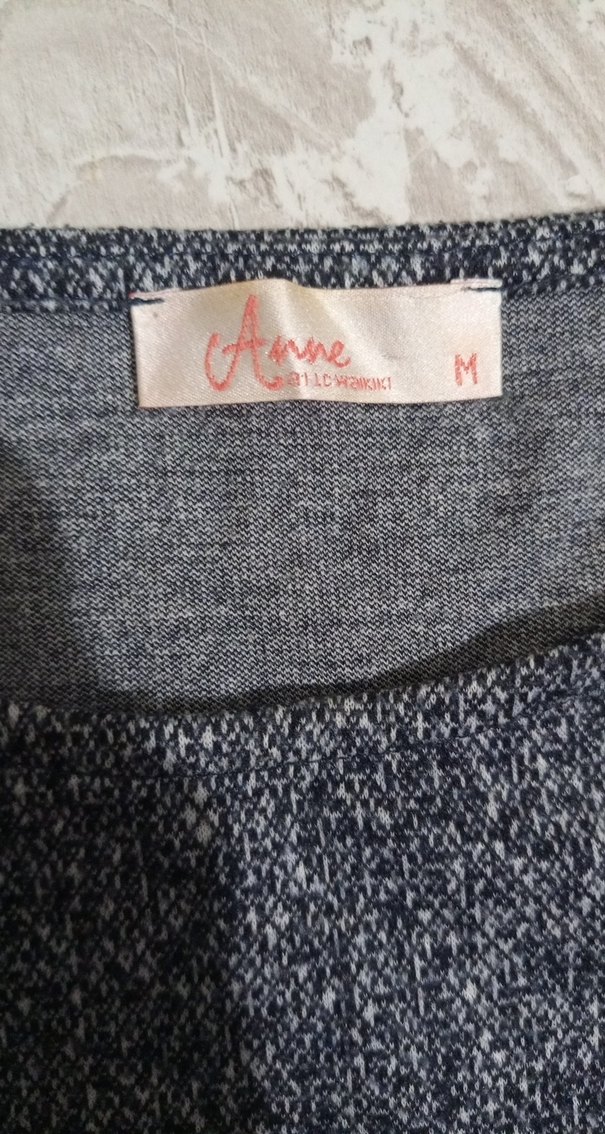 Gri Uzun Kollu hamile Elbise - Görsel 2