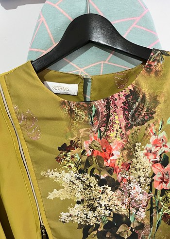 Setrms çiçek Desenli Uzun tunik - Görsel 2