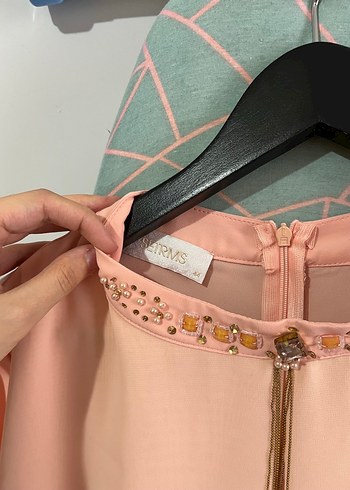 Setrms pudra Renkli Uzun Kollu Kadın Tunik - Görsel 2