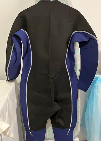 Tribord Mavi Fermuarlı Erkek Yüzücü Mayo - Görsel 4