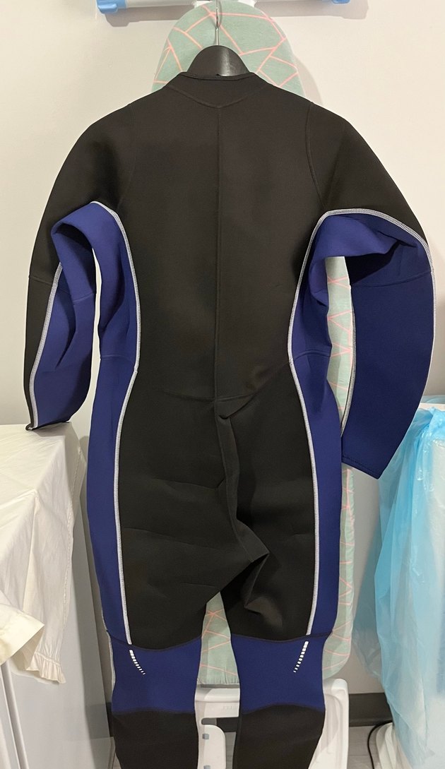 Tribord Mavi Fermuarlı Erkek Yüzücü Mayo - Görsel 4