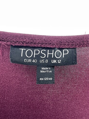 40 Beden bordo Renk Topshop Kısa Elbise %70 İndirimli.