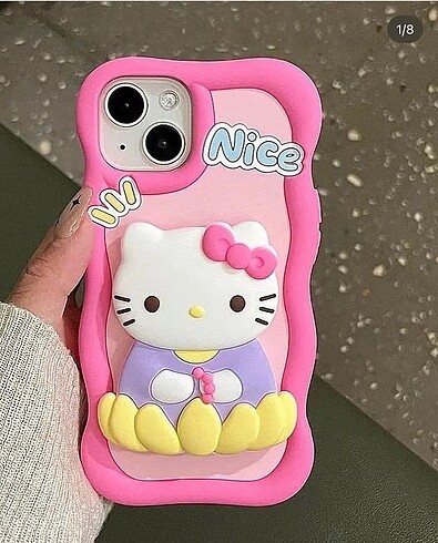 Hellokity ayna detaylı silikon kılıf