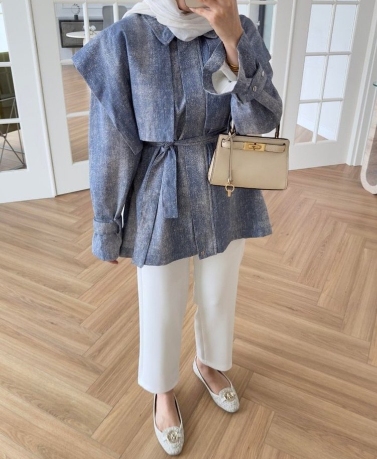 Tasarım tesettür ceket - Görsel 2