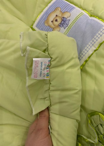 Yeşil Bebek Uyku Seti Ayıcık Desenli - Görsel 3