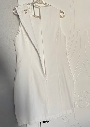 KOTON BEYAZ RENK KETEN ELBİSE - Görsel 6