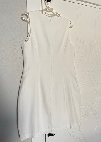 KOTON BEYAZ RENK KETEN ELBİSE - Görsel 5