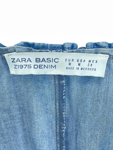 m Beden mavi Renk Zara Kısa Elbise %70 İndirimli.