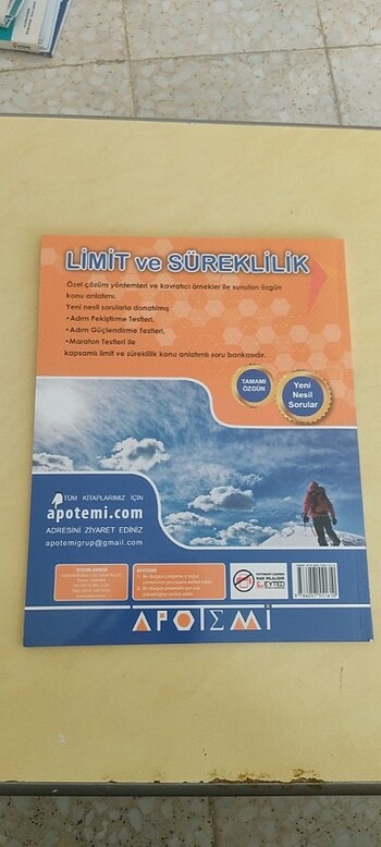  LİMİT VE SÜREKLİLİK APOTEMİ