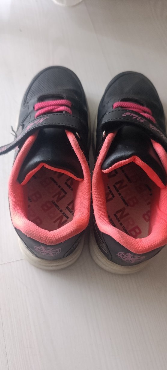 Kız Çocuk Pembe Cırt Cırtlı Spor Ayakkabı - Görsel 3