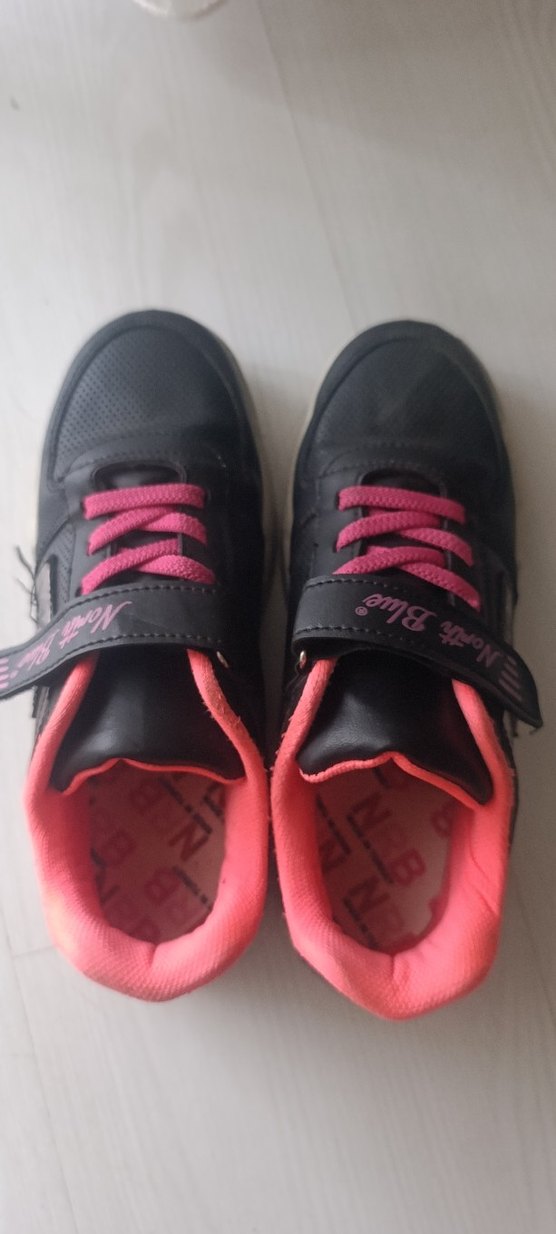 Kız Çocuk Pembe Cırt Cırtlı Spor Ayakkabı - Görsel 2