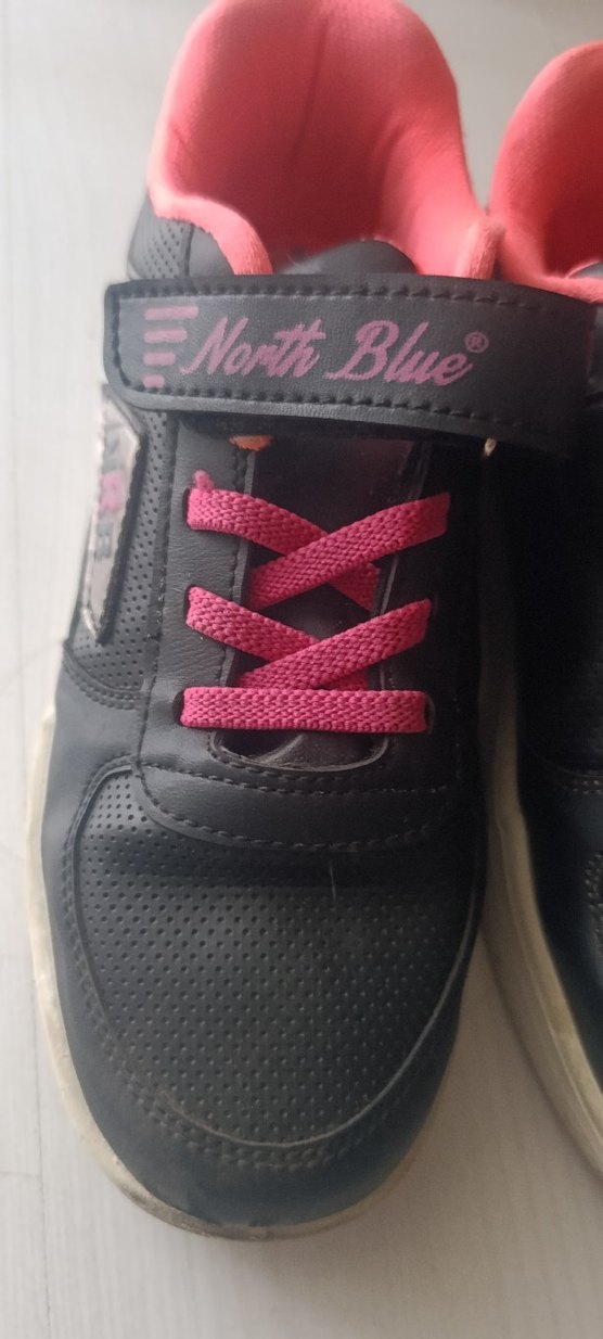 Kız Çocuk Pembe Cırt Cırtlı Spor Ayakkabı - Görsel 5