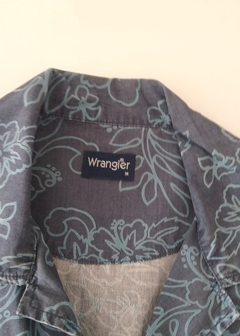 Wrangler Mavi Kısa Kollu Düğmeli Erkek Gömlek
