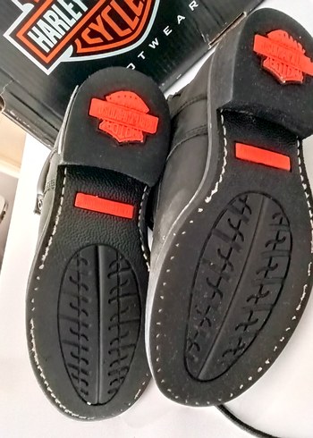 Harley-Davidson Siyah Erkek Biker Botları - Görsel 4
