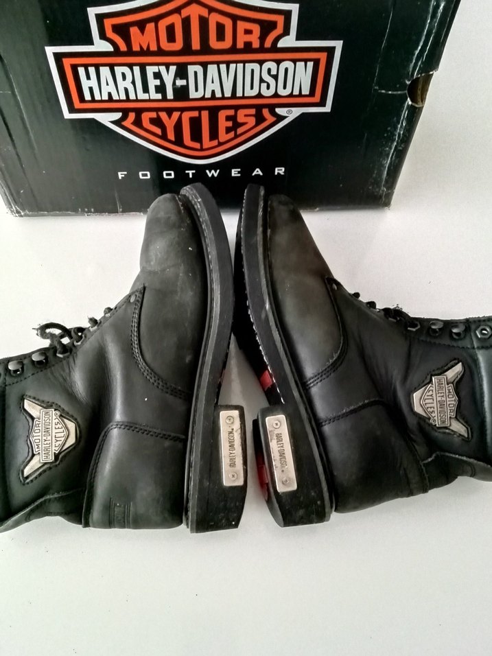 Harley-Davidson Siyah Erkek Biker Botları - Görsel 2