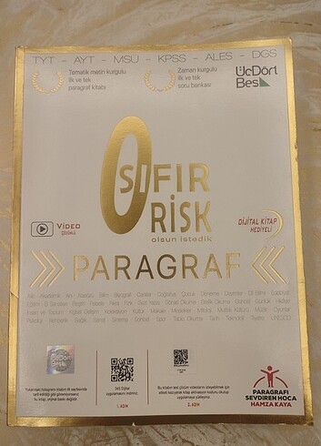 Üç dört beş yayınları sıfır risk paragraf soru bankası