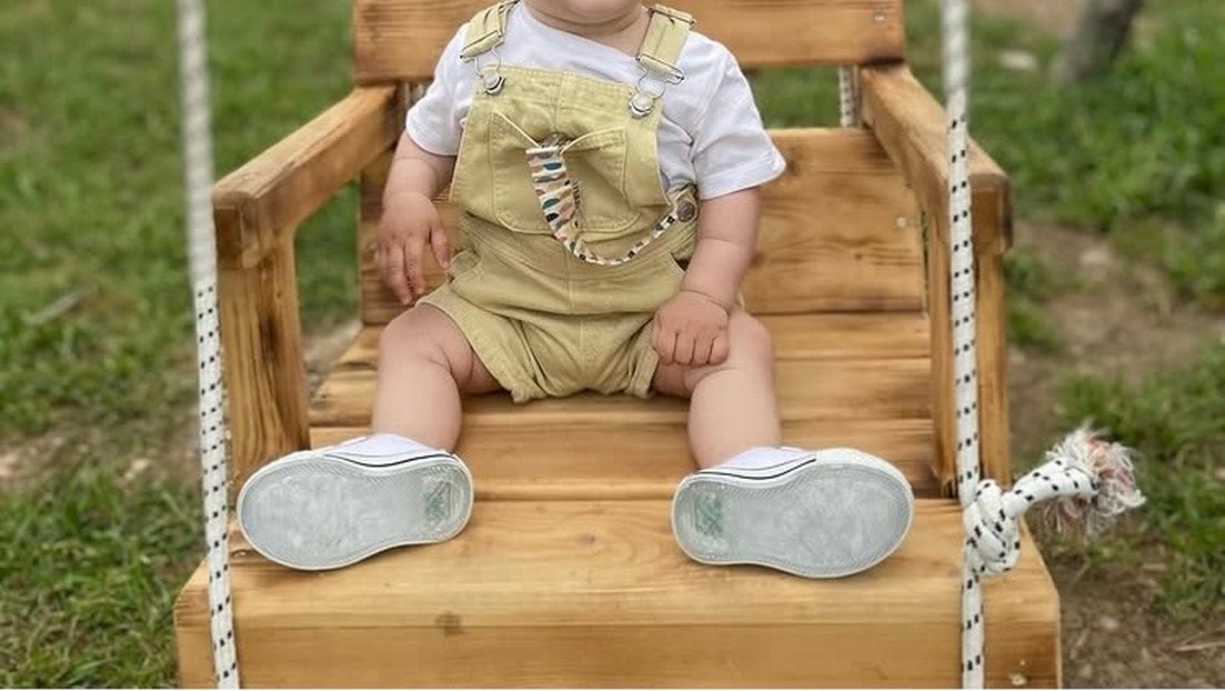 Zara Sarı Denim Erkek Çocuk Askılı Şort Tulum - Görsel 2