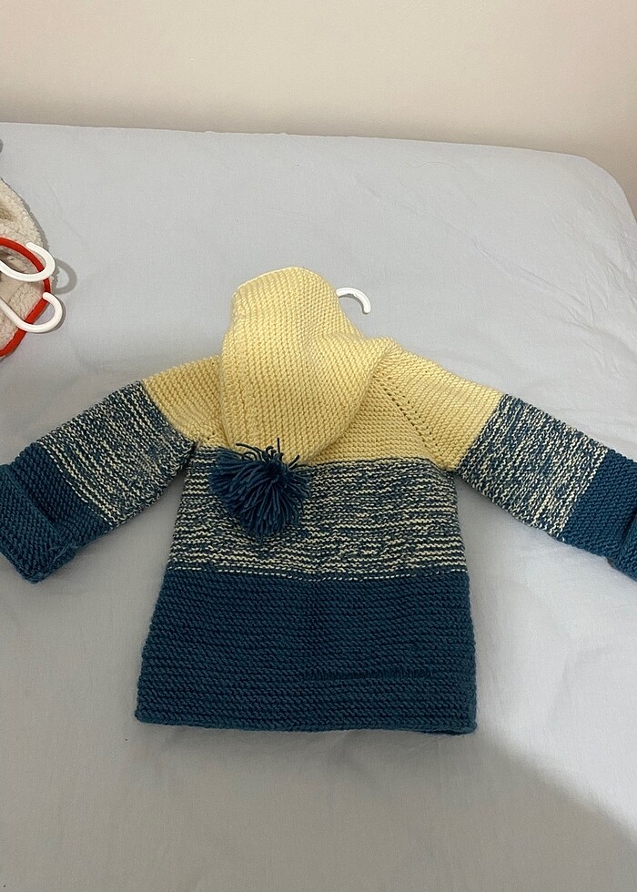 El örgüsü kalın ceket - Görsel 2