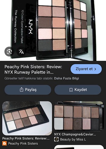 Beden NYX Champagne and Caviar Far Paleti Ariyorum!!!