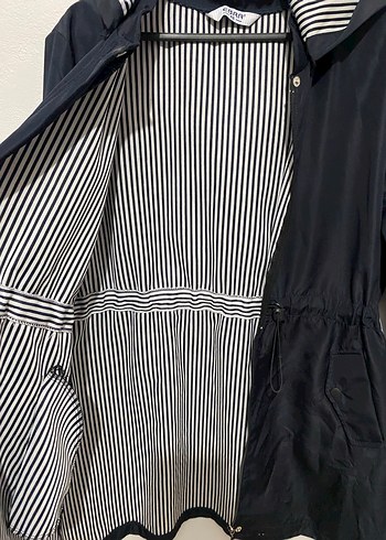 Kadın  Midi Kemerli Rahat Trençkot - Görsel 7