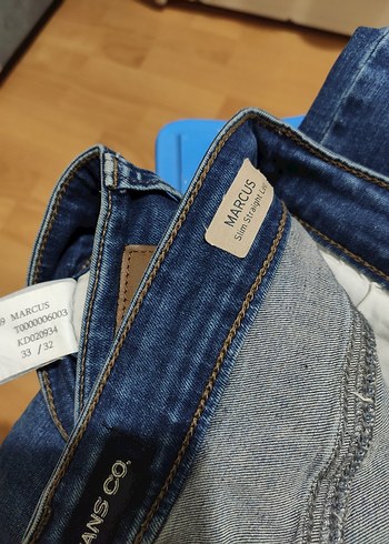 33 Beden mavi Renk Erkek Mavi Denim Marcus Kot Pantolon