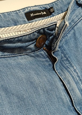 Massimo dutti Mavi Bol Kesim  Denim Kadın Jean - Görsel 8