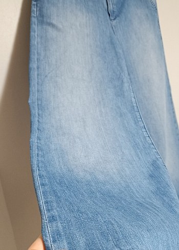 Massimo dutti Mavi Bol Kesim  Denim Kadın Jean - Görsel 4