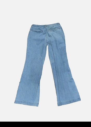 Massimo dutti Mavi Bol Kesim  Denim Kadın Jean - Görsel 6