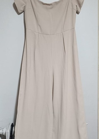 Bej kadın uzun tulum - Görsel 2