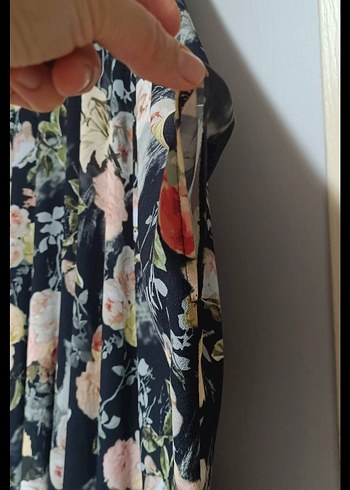 Haze cicek Desenli Abaya - Görsel 8