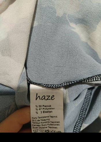 Haze cicek Desenli Abaya - Görsel 6