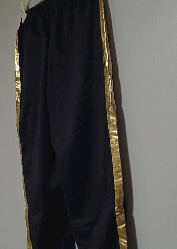 Yeni etiketli Kadın Altın Şeritli Bol Kesim Spor eşofman altı - Görsel 5