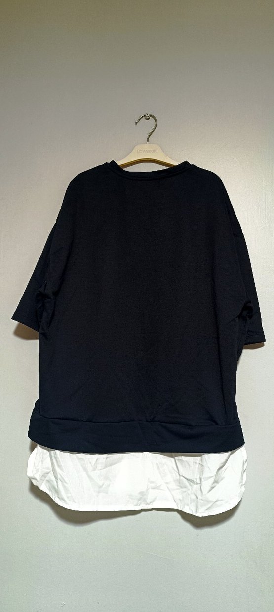 Altın Baskılı Kısa Kollu Kadın Sweatshirt - Görsel 3