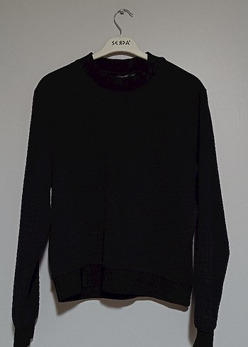 mango kadın siyah sweat - Görsel 5