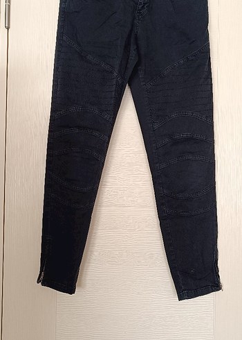 Lindex fermuarlı dar paça Siyah Kadın Kot Pantolon