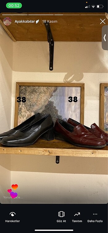 38 Beden Vintage ayakkabı