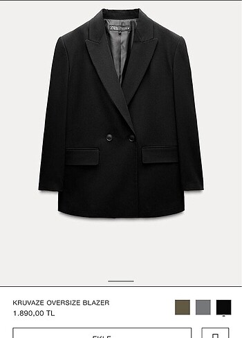 Zara siyah blazer