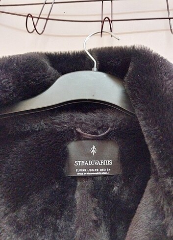 xs Beden siyah Renk Stradivarius suni deri crop ceket