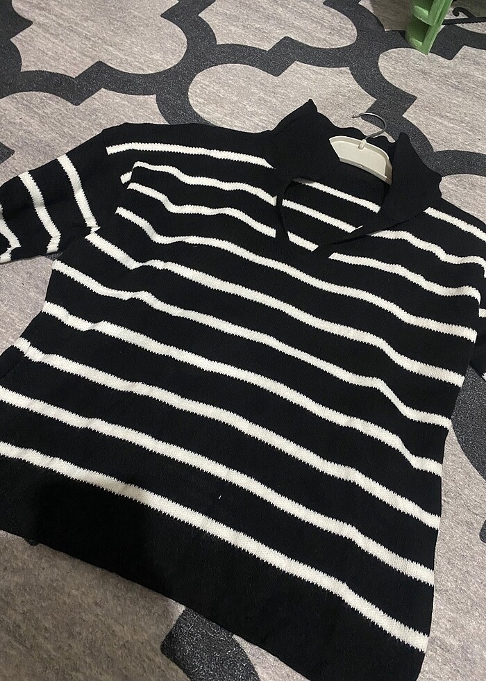 çizgili kazak - Görsel 4