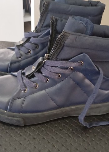 Koyu Mavi Tokalı Street Style bot - Görsel 2